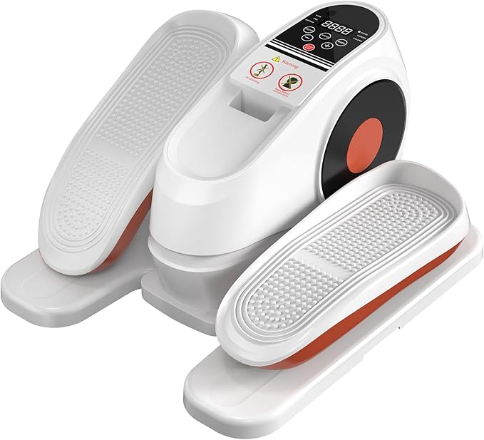 2025 New Under Desk Elliptical Machine, Electric Ellipse Leg Exerciser Pro As Seen On TV with 16 Adjustable Speed, Quiet and Fully Assembled with Remote Control & Non-Slip Foot Straps