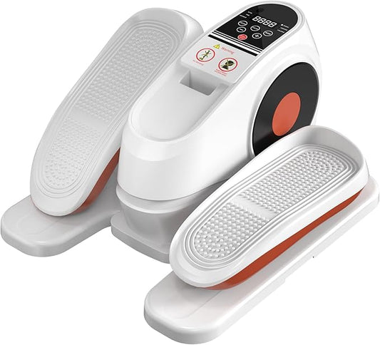 2025 New Under Desk Elliptical Machine, Electric Ellipse Leg Exerciser Pro As Seen On TV with 16 Adjustable Speed, Quiet and Fully Assembled with Remote Control & Non-Slip Foot Straps