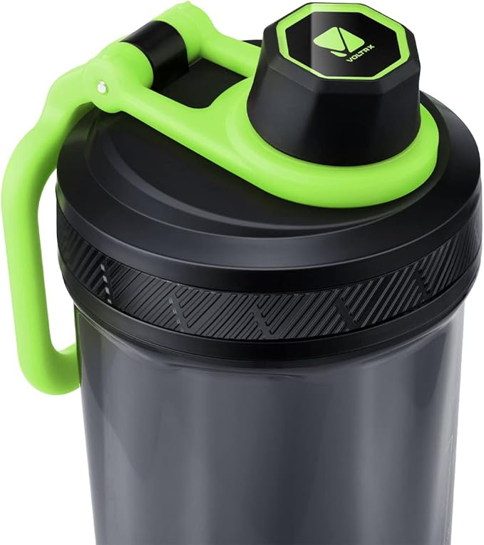 VOLTRX Shaker Bottle, Gallium USB C Rechargeable Electric Protein Mixer, Shaker Cups for Protein and Meal Replacement Shakes, BPA Free, Made with Tritan, 24oz