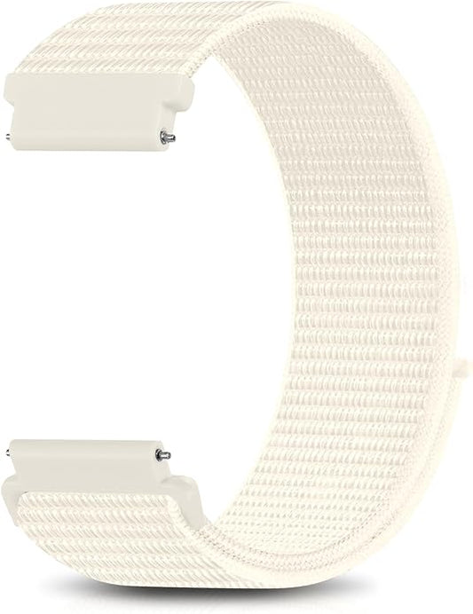 18mm 20mm 22mm Hook and Loop Watch Band Compatible with Garmin Vivoactive 5/ Vivoactive 6/ Vivoactive 3, Soft Nylon Breathable Sport Strap for Venu 2S/ Venu3S/ Forerunner 265s,Venu 3/ Venu 2 Men Women