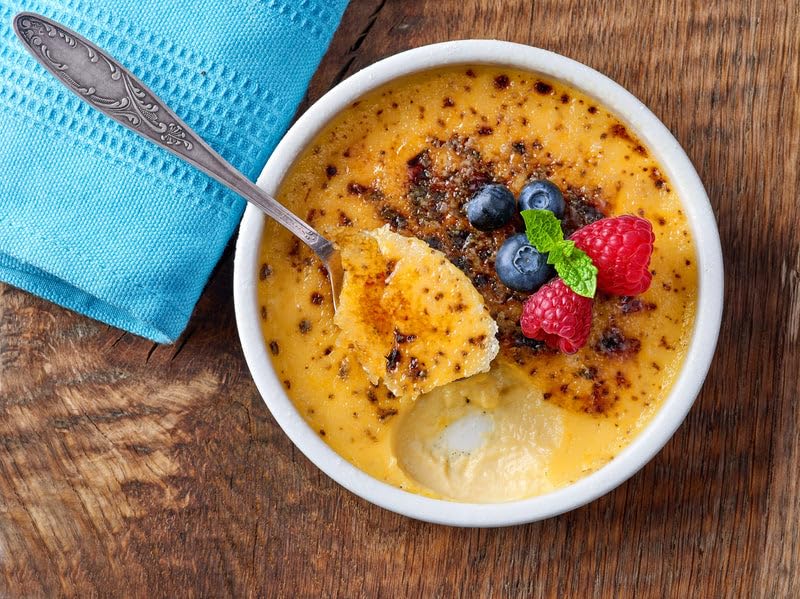 A Blend Above Creme Brulee No-Bake Dessert Mix, 3 Pack, No-Bake Cheesecake, Fruit Dip, Dessert Mix, Bagel Topping, Frosting, Cheesecake Filling, Quick and Easy to Make, Makes 16 Ounces, Cream Cheese,