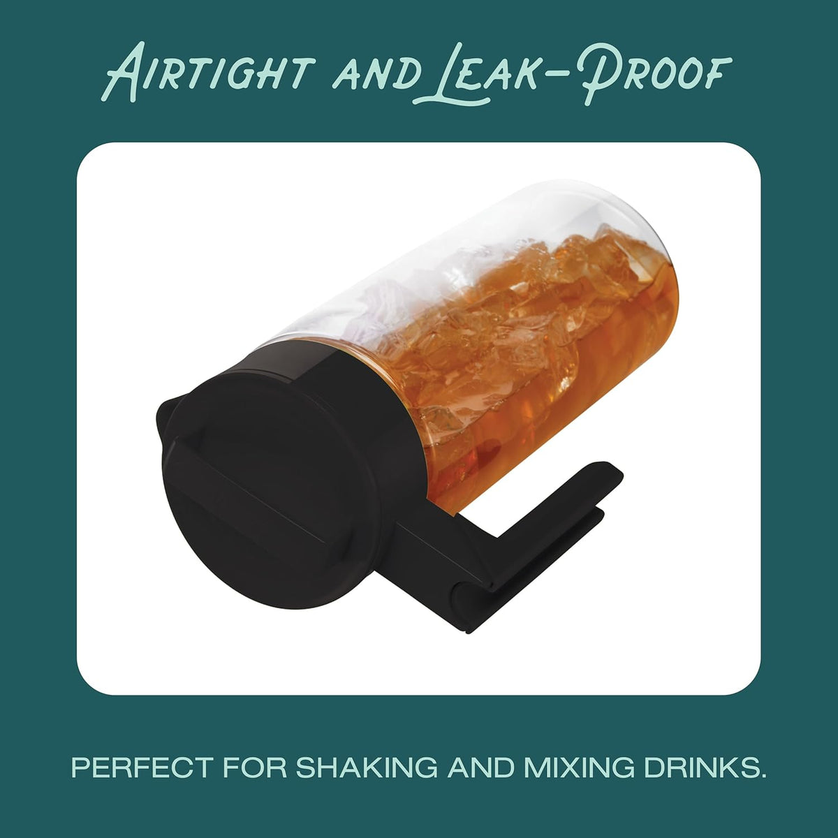 Takeya Airtight Pitcher - Everyday-Use Airtight Pitcher for Iced Tea & More - Clear Pitcher with Lid - Lightweight Kitchen Essential - Spill-Proof & Durable Kitchenware - 2 Quart, Avocado