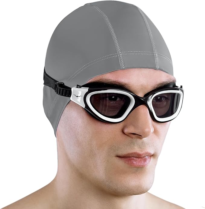 AqtivAqua Swimming Goggles, DX Wide View Swim Goggles for Adult Men Women, Anti Fog No Leaking