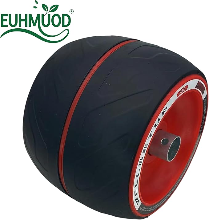 Ab Roller Wheel with Built-in Spring Resistance, Ergonomic Core Workout Equipment for Home Gym, Dual-Wheel Design & Non-Slip Grips - 300lb Capacity