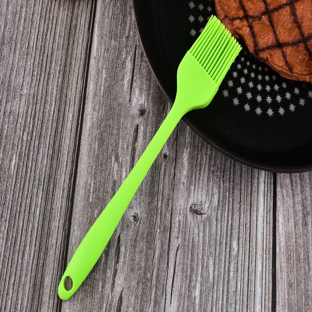 Silicone brush, Oil Brush for BBQ Kitchen Cooking Baking and Grilling (7 PCS,red)