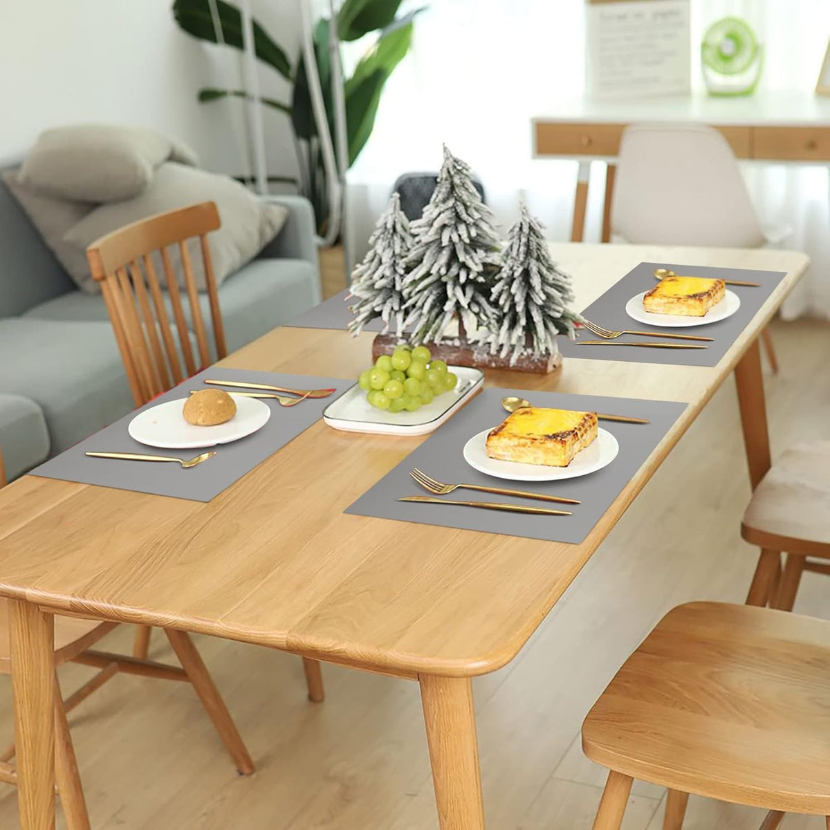 Large Silicone Heat Resistant Mat 78.7” x 15.7”, Nonslip Silicone Mats for Kitchen Counter, Countertop Protector, Nonstick Waterproof Craft Mat Table Placemat, Gray