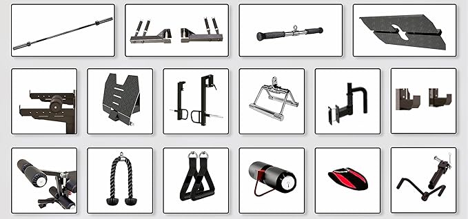 MiM USA Hercules EX, Commercial All in One Gym Machine w/400 lb Weight Stack, Adj Bench, Jammer Arms, Leg Press, Leg Extension, Arm Curl, LAT Seat & Complete Attachment