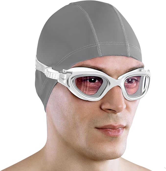 AqtivAqua Swimming Goggles, DX Wide View Swim Goggles for Adult Men Women, Anti Fog No Leaking