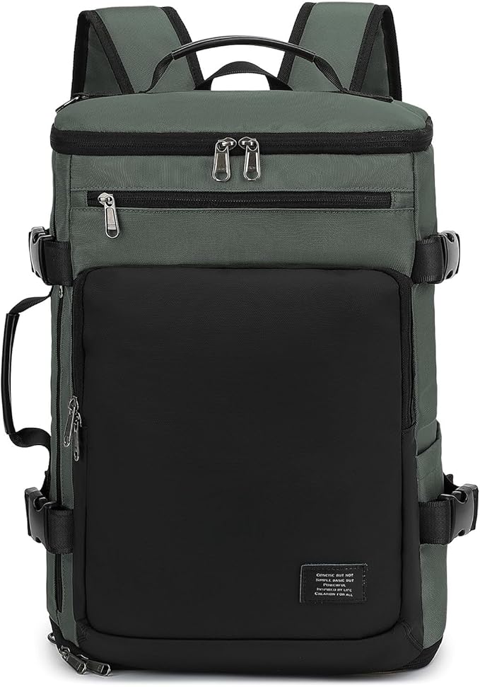 Kalesi Gym Duffle Bag Backpack 4-Way Waterproof with Shoes Compartment for travel Sport Hiking laptop Business-grey