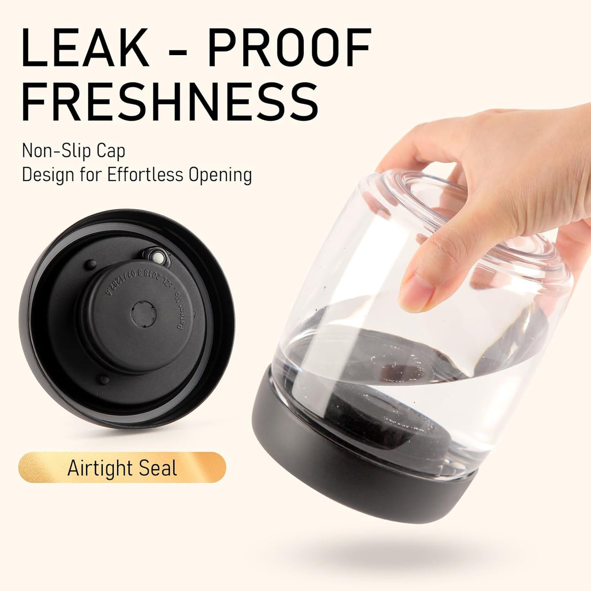 Coffee Vacuum Container Mason Jars: Food Coffee Bean Storage Containers with Lids Airtight, Plastic Wide Mouth Mason Jars Vacuum Sealer, Manual Vacuum Extraction Sealed Tank, 800ml