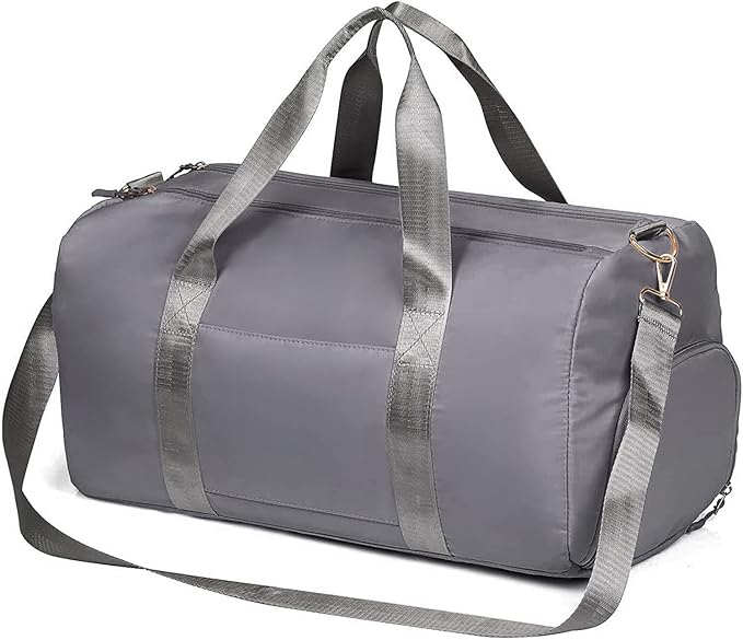 MABROUC Duffle Bag For Women, Sports Duffel Bag for Gym with Wet Pocket & Shoe Compartment, Overnight Weekender Travel Bag