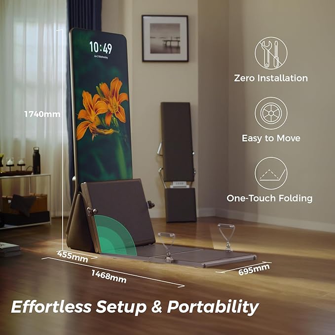 AEKE Fitness Mirror K1- Smart Home Gym System: AI-Powered All-in-One Fitness Machine for Full-Body Strength Training and Personalized Workouts