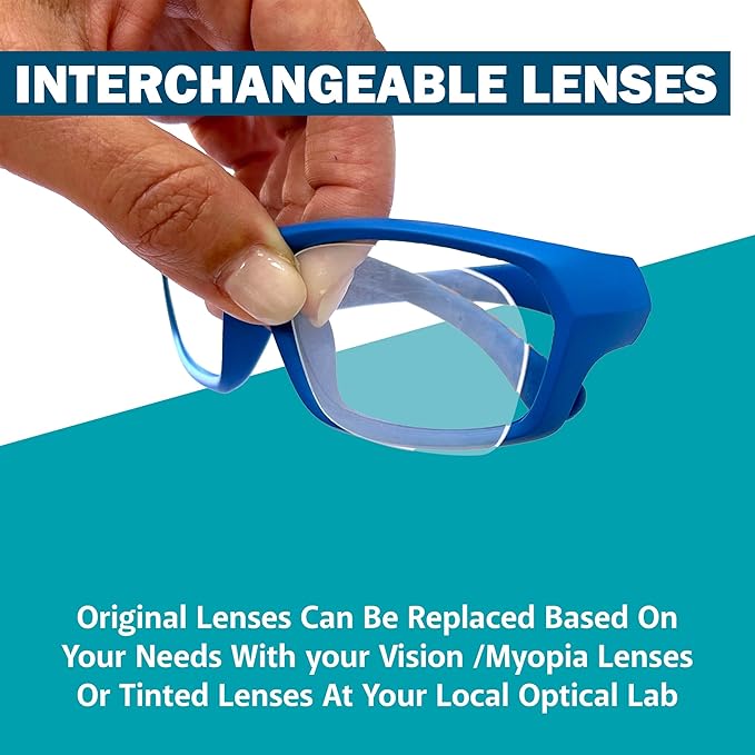 BLUE CUT Sports Protection Goggles, Photochromic Lenses Safety Glasses for Basketball, Pickleball and Outdoor Sports