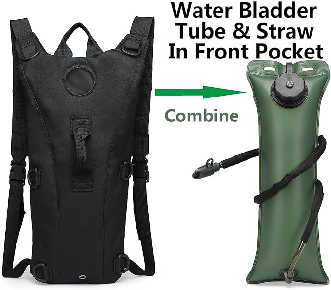 ATBP Running Hydration Vest Pack Tactical 3L Water Bladder Backpack Bag for Cycling Marathon Hiking Daypack Men & Women
