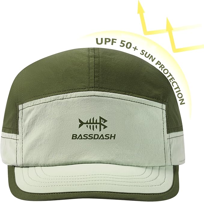 BASSDASH Ultralight UPF 50+ Soft Baseball Caps Unstructured Quick Dry Folding Hat Adjustable for Men Woman Outdoor Activities