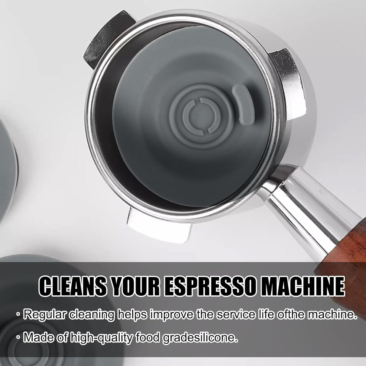 2Pack 54mm Espresso Backflush Cleaning Disc for Breville BES870XL/878/880/810BSS/840XL Machines,Professional Coffee Machine Accessories with Durable Silicone Compatible with Cleaning Tablets