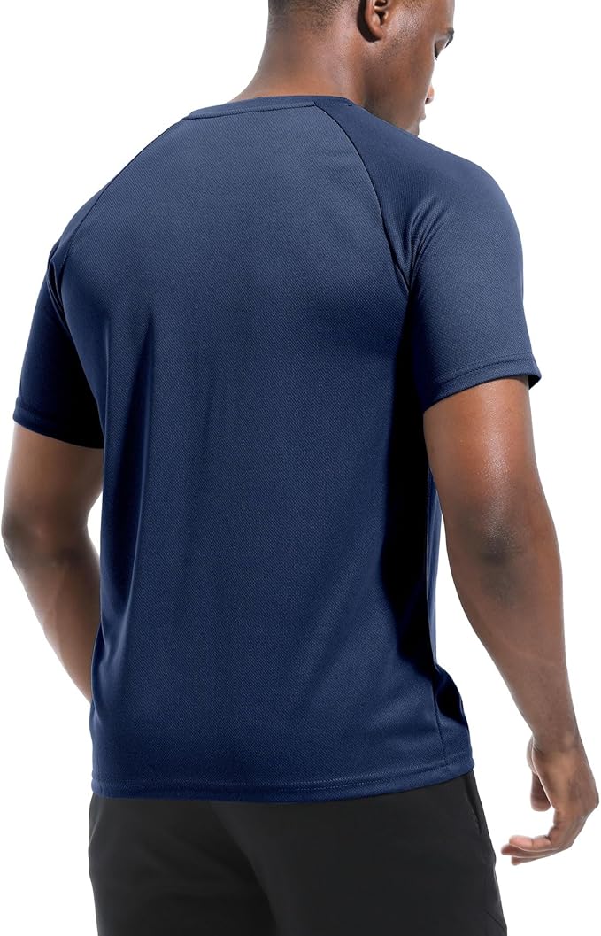 Boyzn 1, 3, 5 or 7 Pack Men's Workout Running Shirts, Dry Fit Moisture Wicking T-Shirt, Gym Athletic Short Sleeve Tee Shirts