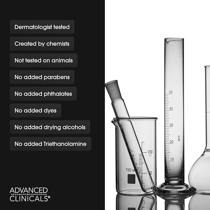 Advanced Clinicals Collagen Peptides Body Lotion & Face Moisturizer | Peptide Infused Collagen Lotion For Women & Men Helps Improve Look Of Crepey Skin, Wrinkles, & Uneven Dry Skin Texture, 16 Ounce