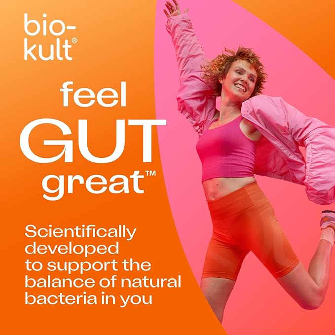 Bio-Kult Gut Health Probiotic Supplement, 14 Strains, Probiotics for Women & Men, Immune Support, Digestive Health, Shelf-Stable, Non-GMO and Gluten-Free, Capsules, 30 Count (Pack of 1)