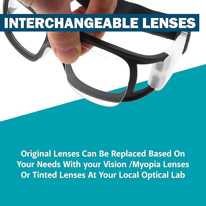 BLUE CUT Safety Outdoor Sports Goggles Unisex Anti Fog Ideal For Basketball Racquetball