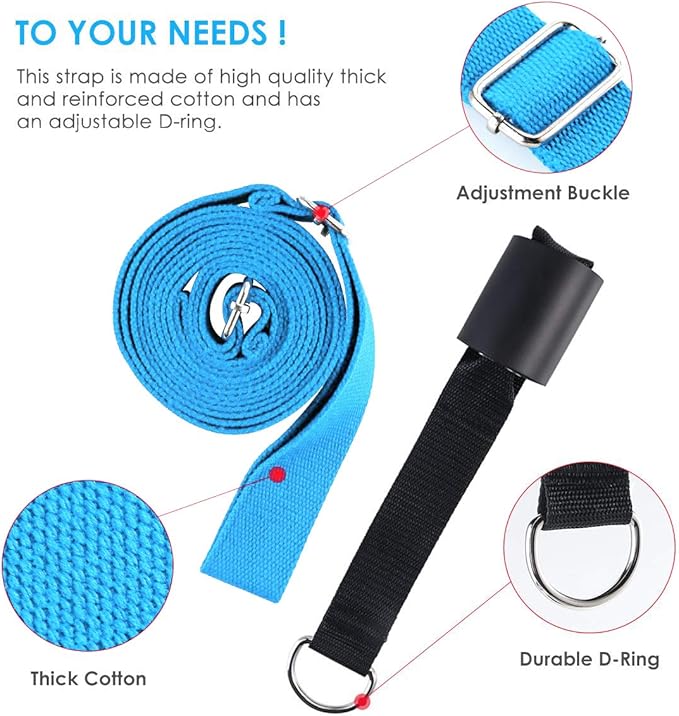 Leg Stretcher, Door Flexibility & Stretching Leg Strap - Great for Ballet Cheer Dance Gymnastics or Any Sport Leg Stretcher Door Flexibility Trainer Premium Stretching Equipment