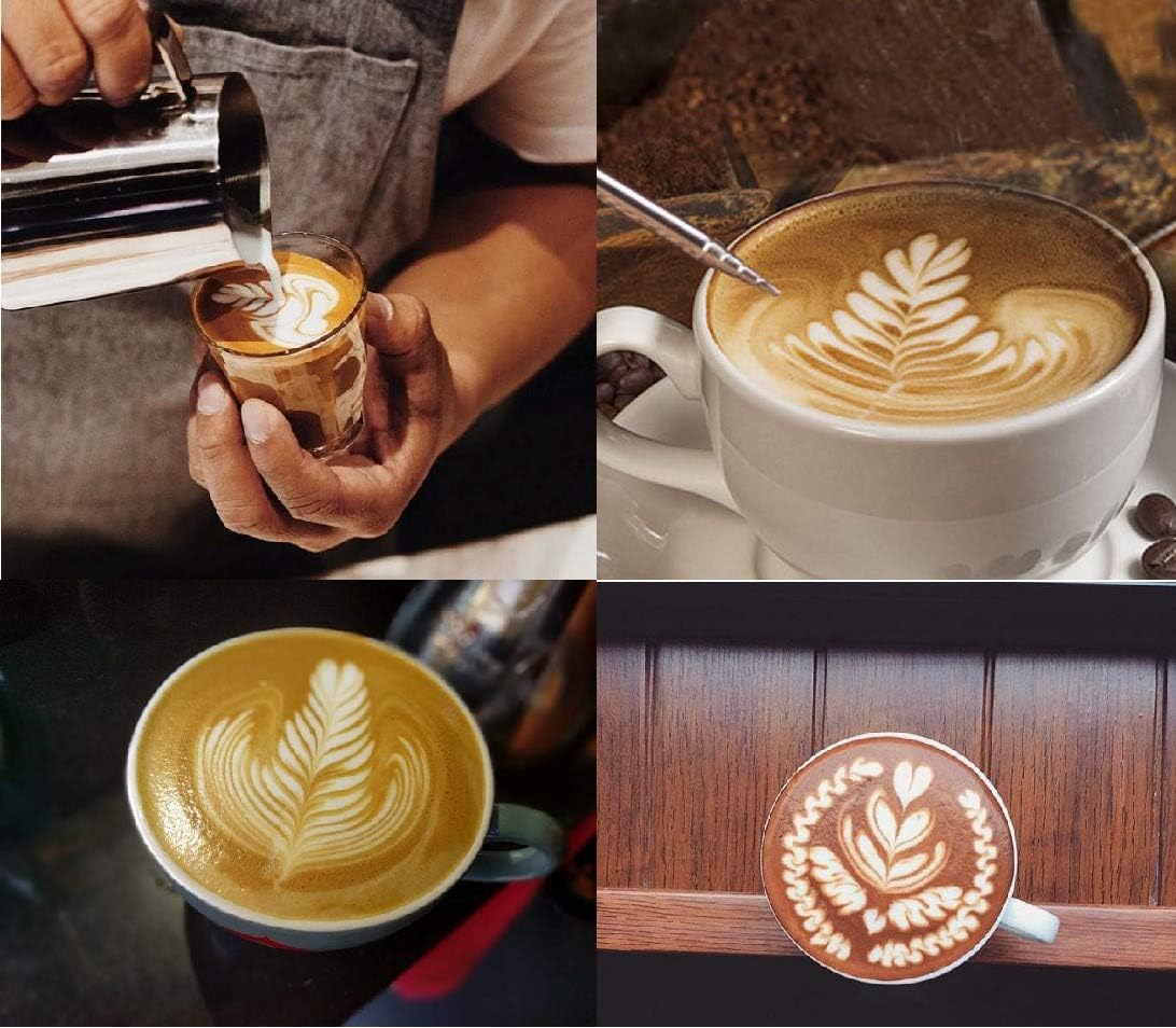 50oz Milk Frothing Pitcher - Stainless Steel Cup With Double Measurement Scales for Latte Art, Espresso and Cappuccino Maker - 18/8 Stainless Steel Steaming Pitcher