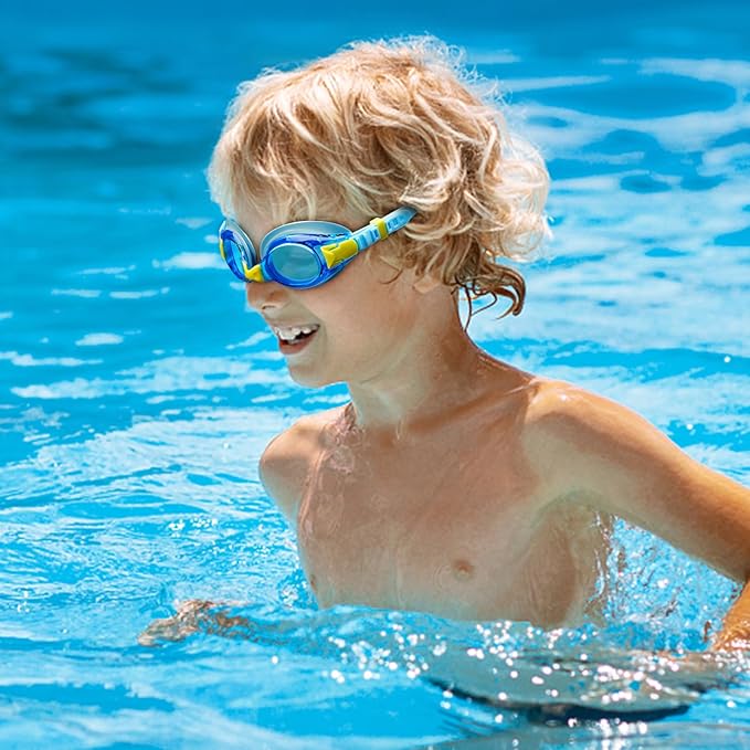 Aegend 2 Pack Kids Goggles, Swimming Goggles for Kids Age 4-16 Boys and Girls Youth, Anti-Fog Waterproof Anti-UV Pool Goggles