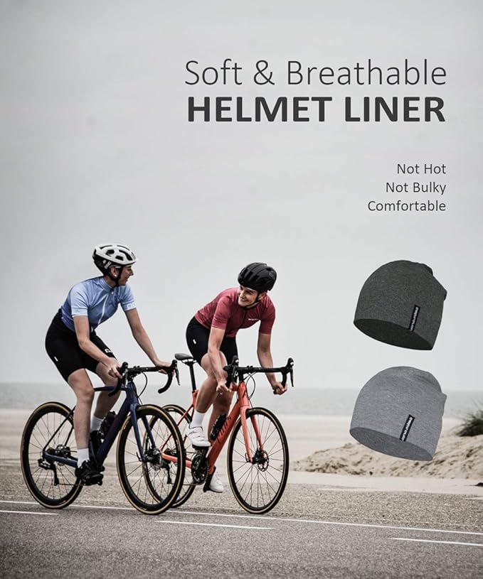 9" Multifunctional Lightweight Beanies Hats Snug Fitting, Running Skull Cap Helmet Liner Sleep Caps