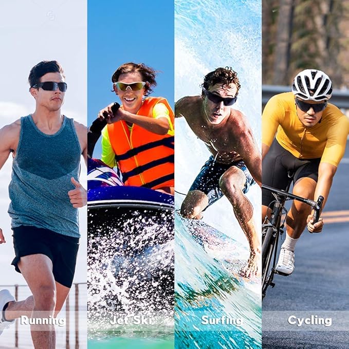 BEACOOL Polarized Sports Sunglasses for Men Women Youth Baseball Fishing Cycling Running Golf Motorcycle Tac Glasses UV400