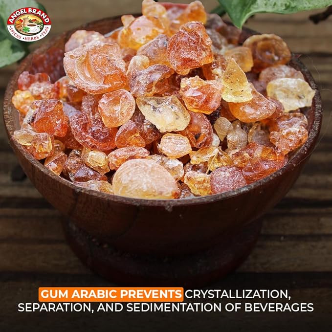Angel Brand Gum Arabic 1.25lbs – Premium Food-Grade Acacia Gum for Baking, Arts, Crafts, and More – Versatile, Edible, and Water-Soluble Powder