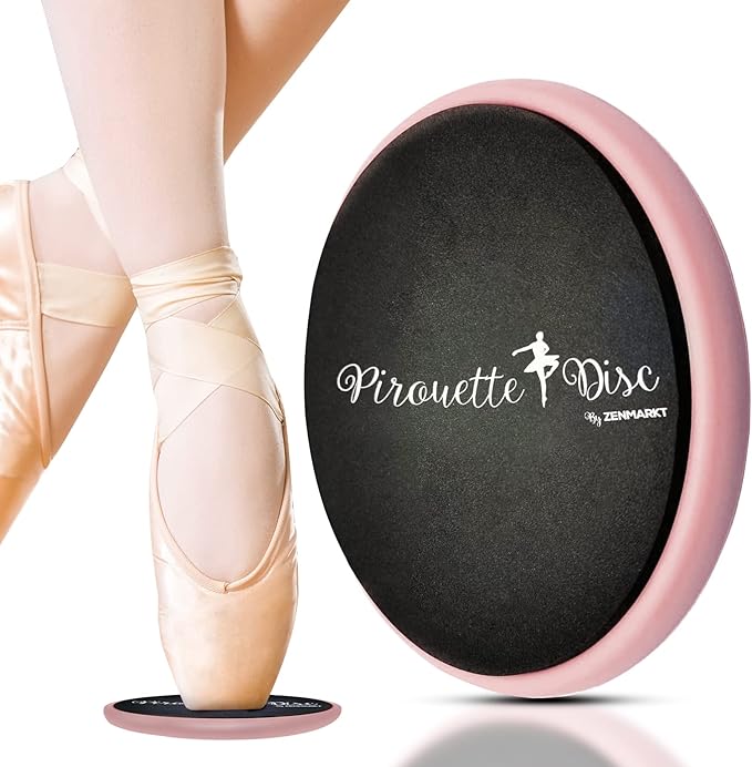 Ballet Pirouette Disc for Dancers - Portable Turn Disc for Dancing on Releve, Gymnastics and Ice Skaters - for Better Pirouette Technique, Releve, Turns and Dance Spinning
