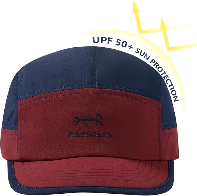 BASSDASH Ultralight UPF 50+ Soft Baseball Caps Unstructured Quick Dry Folding Hat Adjustable for Men Woman Outdoor Activities