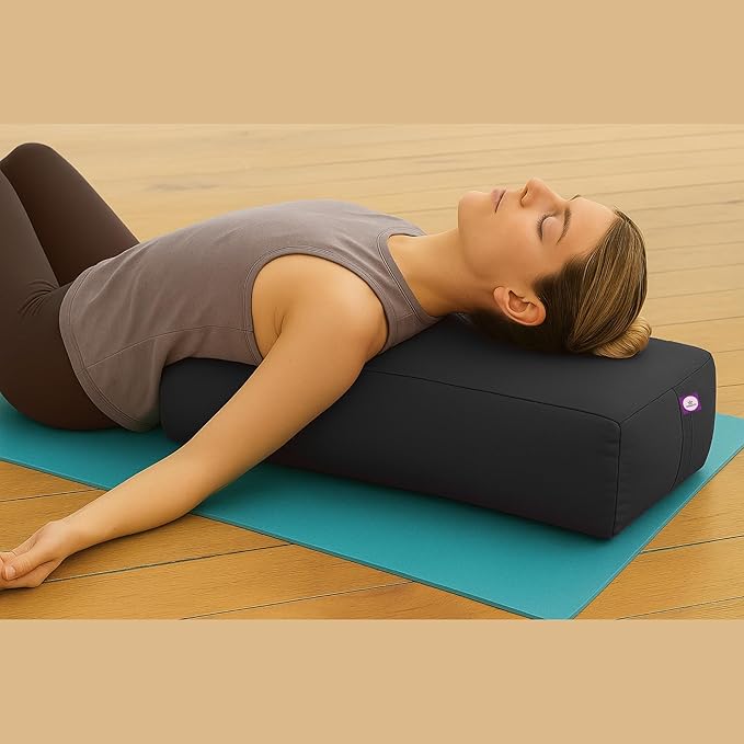 Rectangular Cotton Yoga Bolster, Yoga Pillow, Yoga Cushion, Yin yoga Bolster, Iyengar yoga bolster