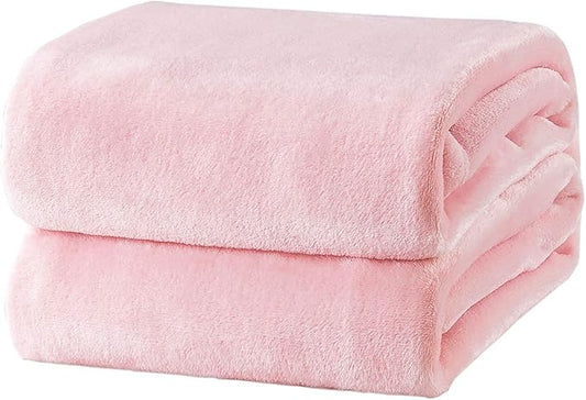 Bedsure Fleece Blankets King Size Pink - Bed Blanket Soft Lightweight Plush Cozy Fuzzy Luxury Microfiber Throws, 108x90 inches
