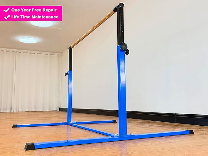 4FT/5FT Gymnastic Bar Set Gymnastics Horizontal Bar Gymnastics Kip Bar for Kids Home Use
