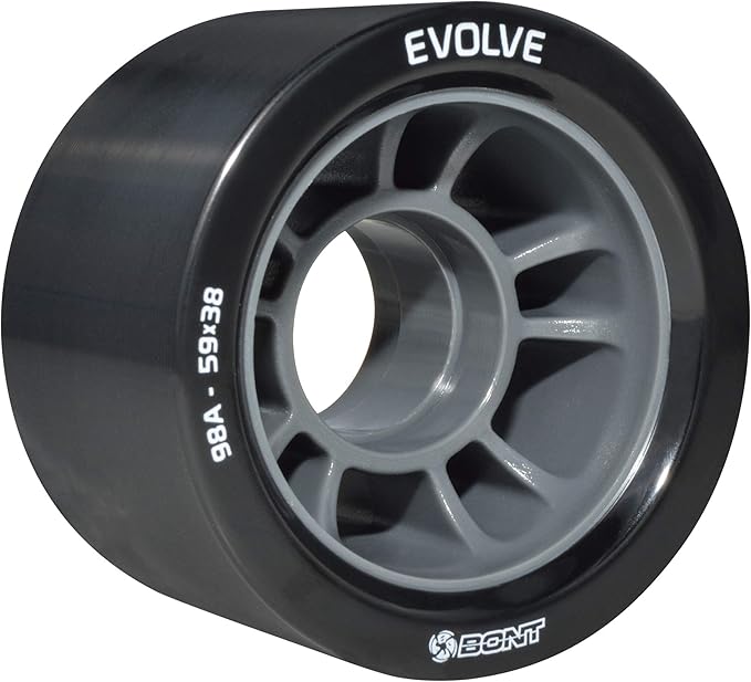 Bont Skates - Evolve Roller Derby Skates - Indoor Rollerskate Wheels - 88A, 92A, 95A, 98A - Red, Black, Blue, Purple