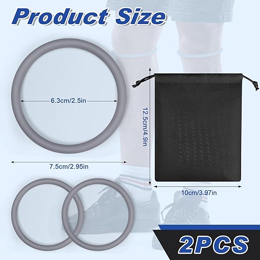 2-Pack Patellar Strap for Knee Pain Relief-Breathable & Lightweight Patellar Tendon Support Strap for Basketball, Running, Hiking-Stabilizing Knee Brace for Men, Women & Kids (Grey)