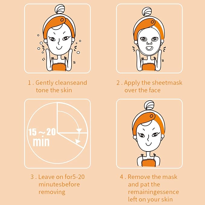 24 Pack Sheet Face Masks Skincare for All Skin Types, Hydrating Face Mask Beauty Suitable for Sensitive Skin, Birthday Party Spa Gift for Kids Teens Girls