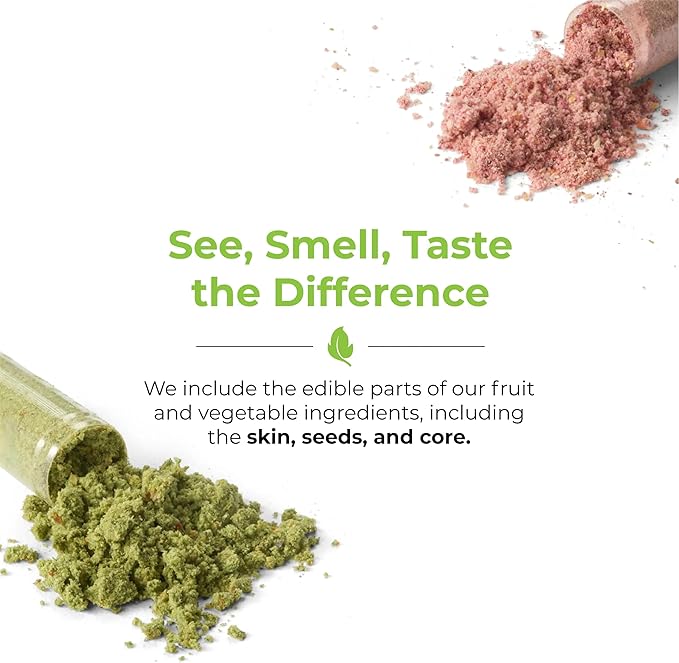 Balance of Nature Fruits and Veggies Supplements - Whole Fruit and Vegetable Ingredients for Women, Men, and Kids - 90 Fruit Capsules, 90 Veggie Capsules - 1 Set