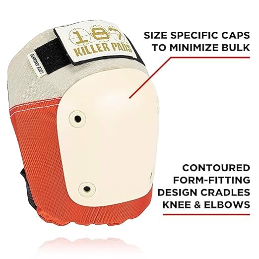 187 Killer Pads Six Pack Pad Set, Elbow Pads, Knee Pads, and Wrist Guards - Ideal for Skateboarding, Roller Skating, and Inline Skating