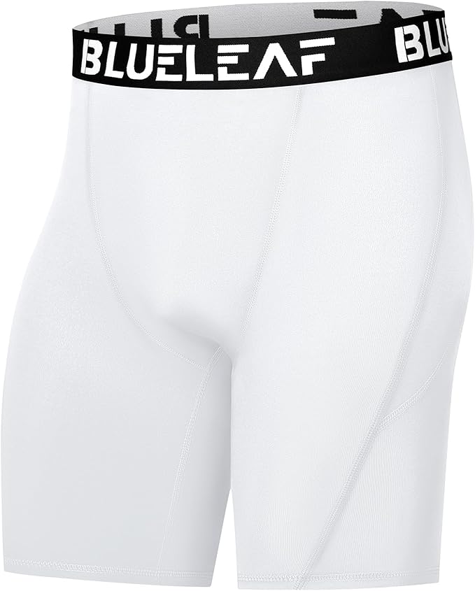 Blueleaf Men's Compression Shorts Sports Running Spandex Shorts Performance Athletic Workout Base Layer Underwear