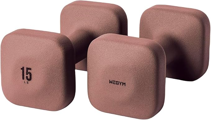 SafeGrip Dumbbells, Anti-Slip, Anti-Roll, Thick Handles, Free Weights, Square Dumbbells for Secure Workouts at Home, Weightlifting, and Personal Training