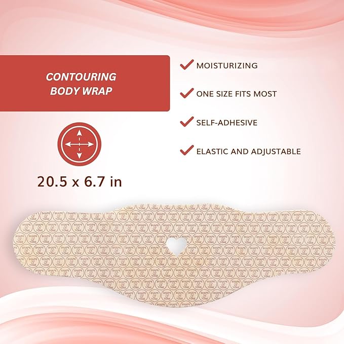 All Natural Moisturizing Body Applicator – Easy to Use Body Wrap -Anti Cellulite Solution- Firming Toning Tummy Wrap (6 WRAPS)