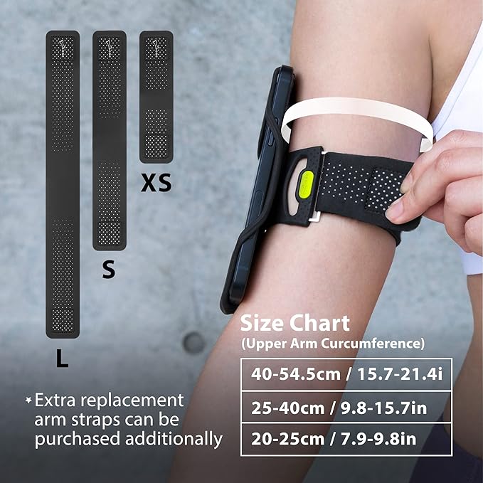 Bone Cell Phone Armbands+Sport Pocket, Run Tie 2+Pocket, L Arm Size, Fits Phone Size 4.7-7.2 Inches for iPhone 13 12 11 Pro Max XS XR X Samsung Galaxy