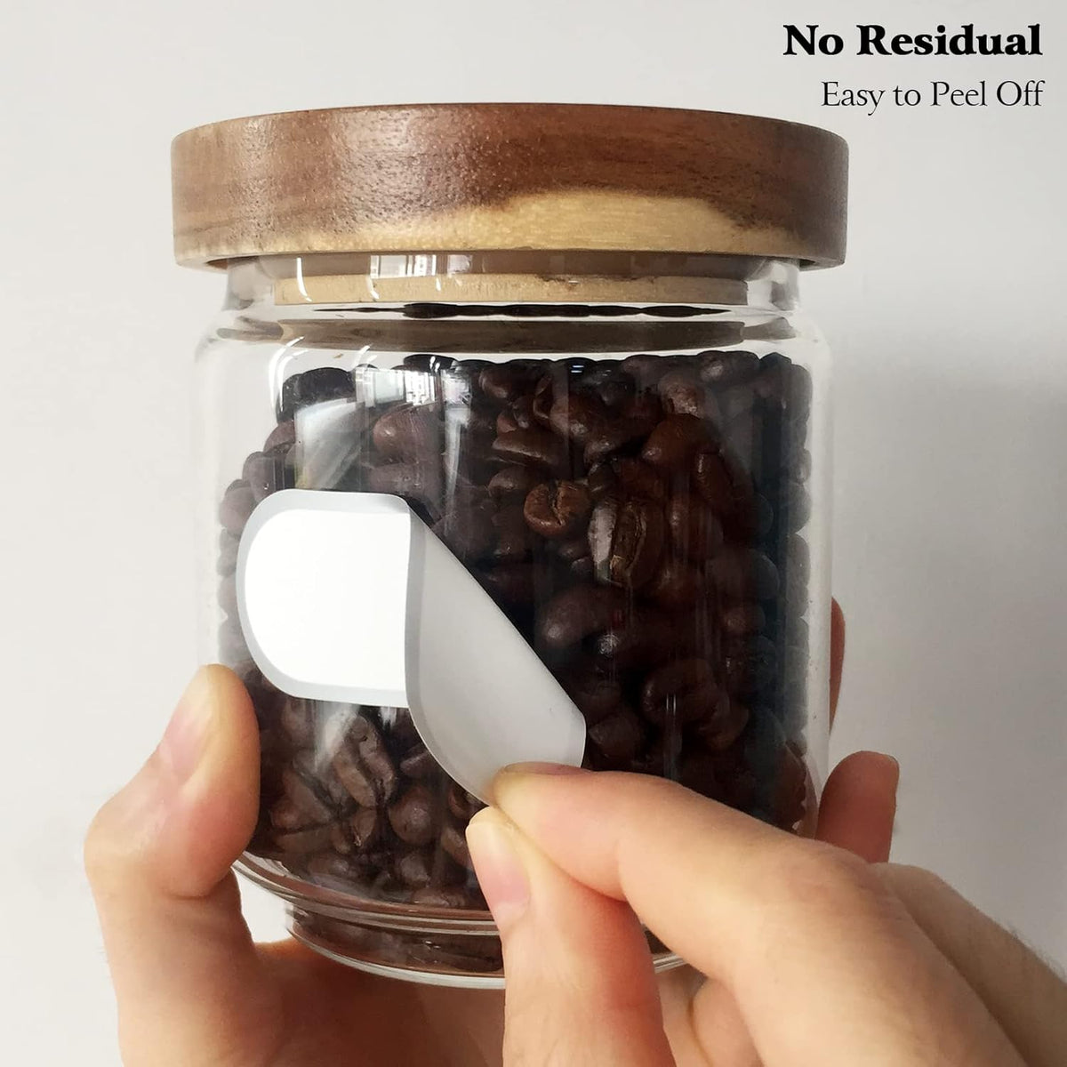 192pcs Labels for Jars Removable Waterproof Write-on Bottle Labels Stickers with Silver Border for Organizing Home Kitchen Pantry Food Storage Containers Spice Jars Jam Cannings, with Marker Pen