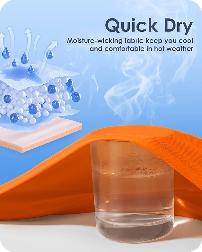 Boladeci Men's Swim Shirt Short Sleeve UPF 50+ Sun Protection SPF UV Moisture Wicking Lightweight Quick Dry Rash Guard