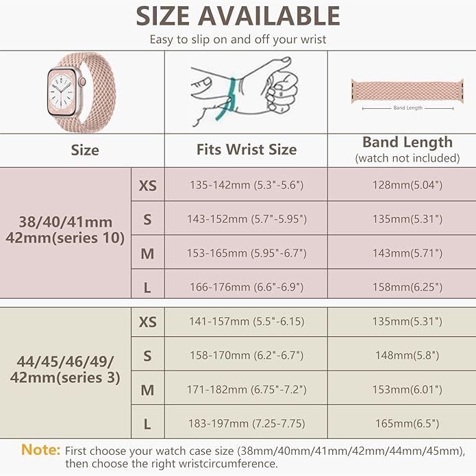 Zedoli 2-Pack Braided Solo Loop & Magnetic Braided Solo Loop Compatible with Apple Watch Band 44mm 45mm 46mm 42mm Women Men Series 10 9 8 7 6 5 4 3 2 1 SE Ultra/Ultra 2