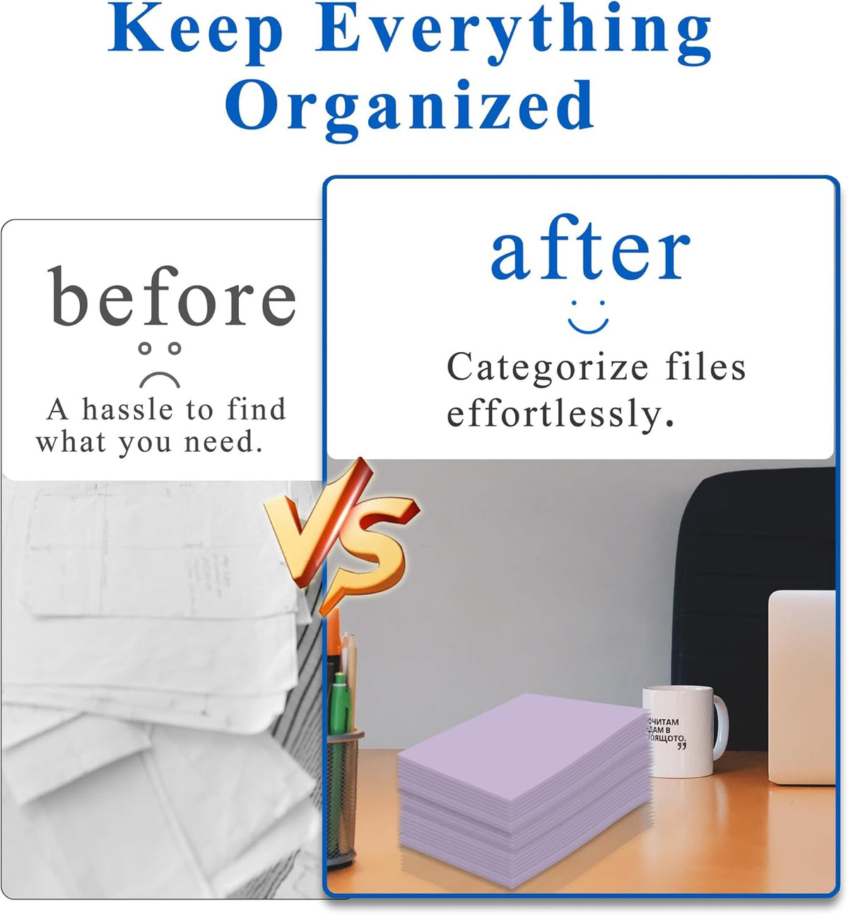 Zzrywuty File Folders with Pockets Letter Size, 50-Pack Paper Folders with Card Slot, Two Pocket Folders for School Students, Businessmen, Home and Office Workers（Purple）