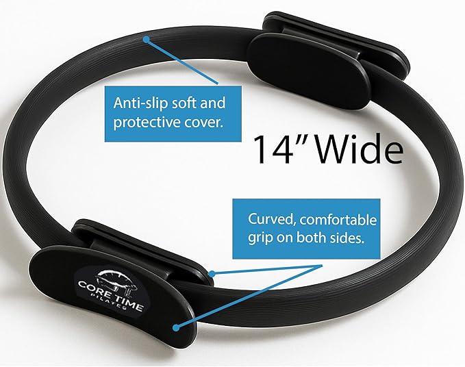 at Home Pilates Kit Featuring Ring, Ball, Band, and Workout Cards. Ultimate at Home Pilates Workout Set..