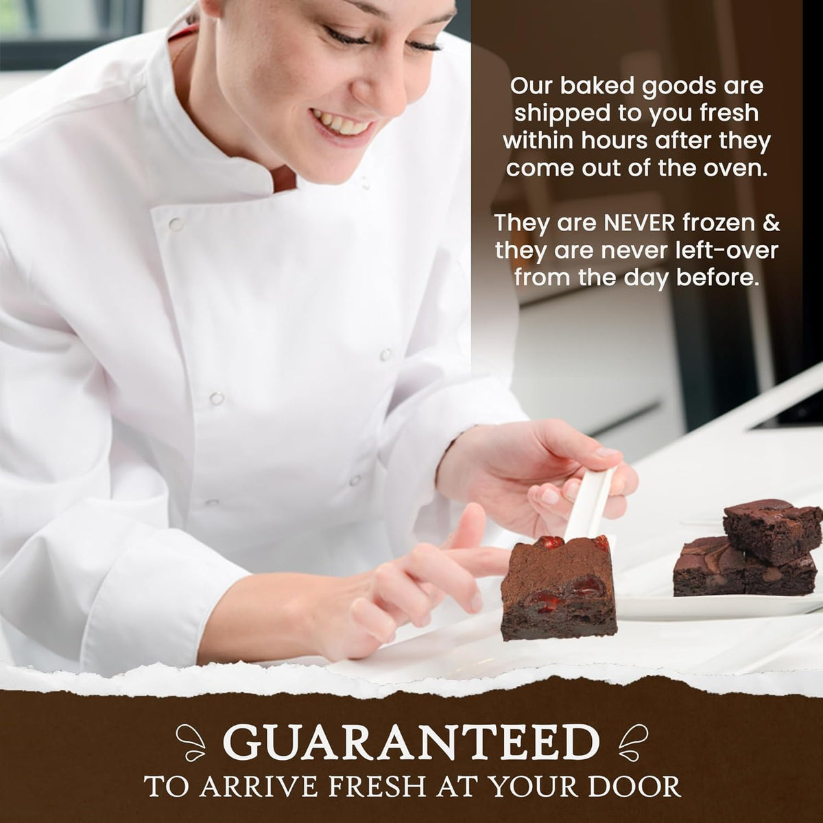 Ruth’s Gourmet Brookie (Brownie + Cookie) 4 Dozen – Gourmet Baked Treats | Delicious Gift with The Finest Ingredients | Guaranteed to Arrive Fresh